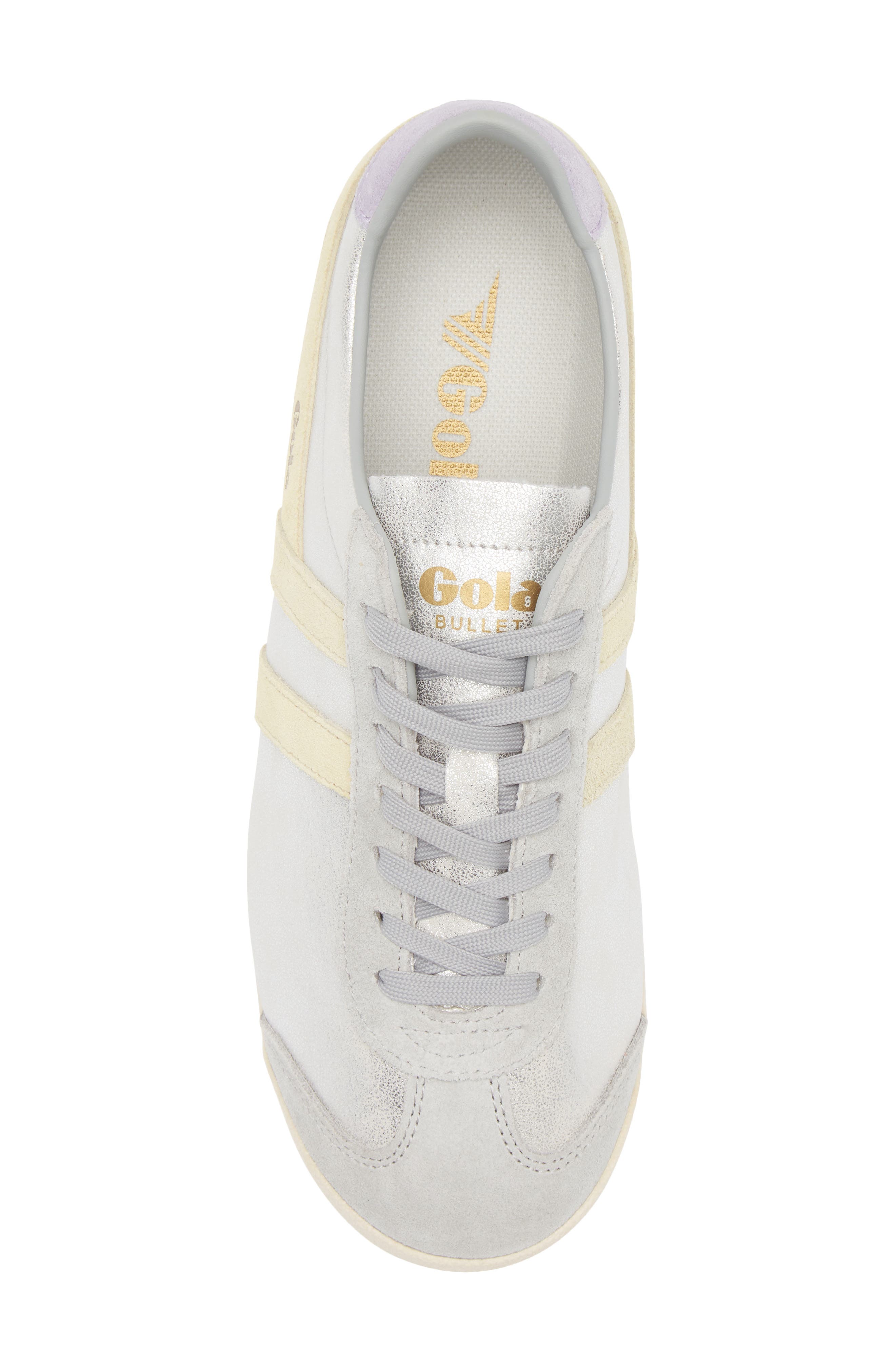 Gola Bullet Blaze Low Top Sneaker, Alternate, color, Silver/ Lemon/ Lavender