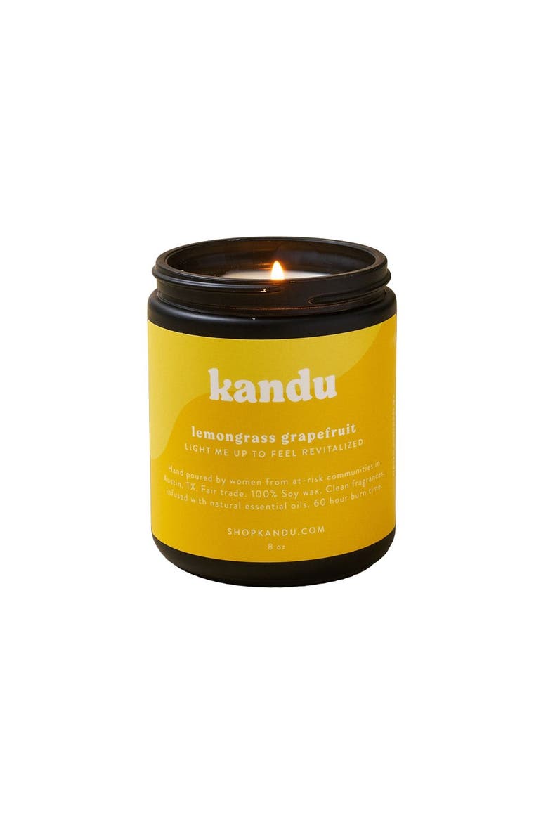 Lemongrass Grapefruit 8 Oz Candle, Main, color, No Color