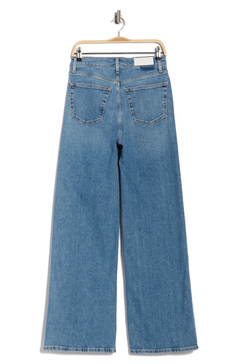 '70s High Waist Wide Leg Jeans, Alternate, color, MEDIA NOCHE