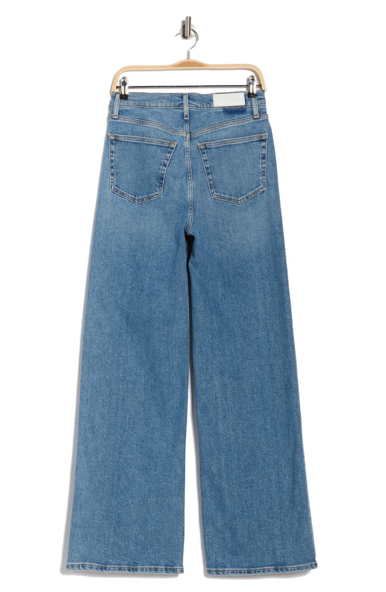 Re/Done '70s High Waist Wide Leg Jeans, Alternate, color, Media Noche
