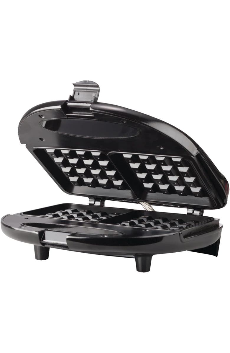 Brentwood Dual Waffle Maker, Main, color, Black