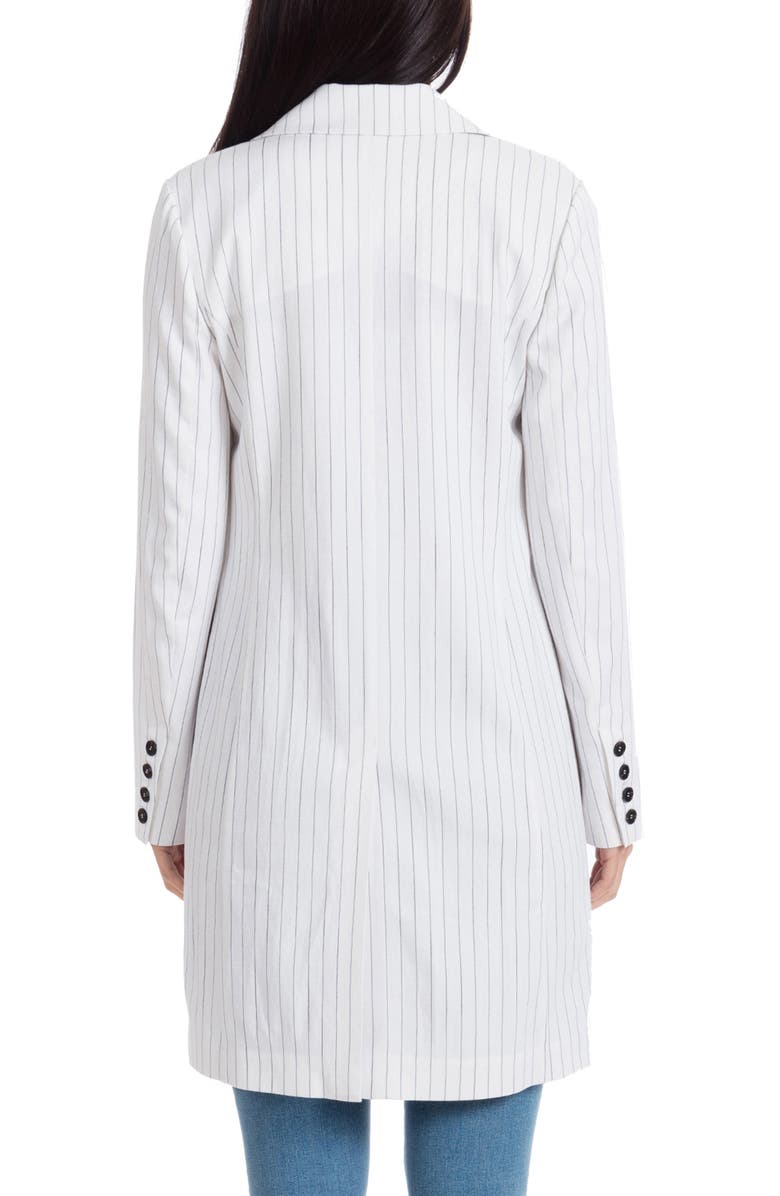 Avec Les Filles Pinstripe Longline Blazer, Alternate, color, 