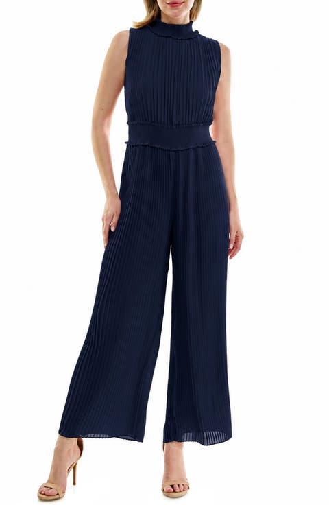 Sleeveless Pleated Jumpsuit