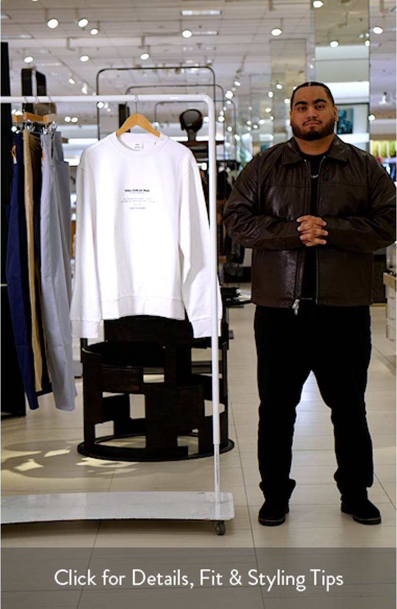 Cotton Graphic Print Sweatshirt, sales video thumbnail