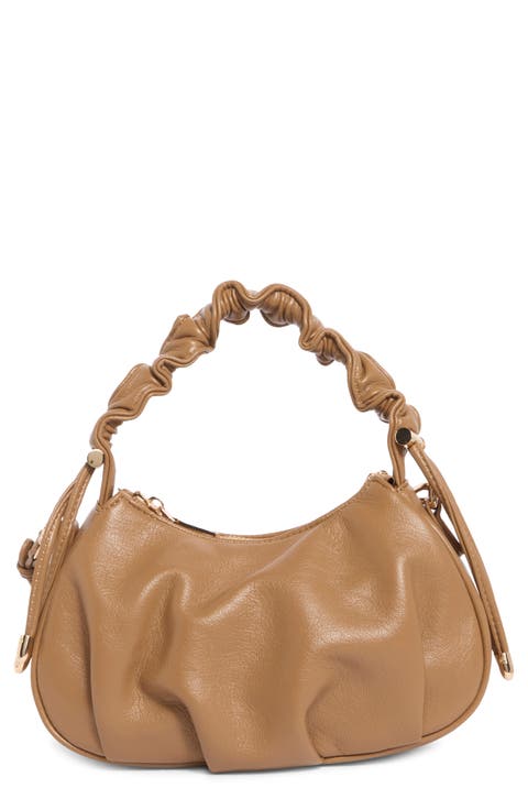 Scrunched Handle Crossbody Bag