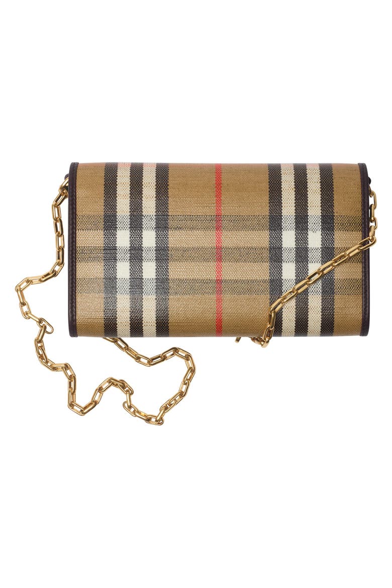 Highlands Coated Canvas Wallet on a Chain, Alternate, color, SAND