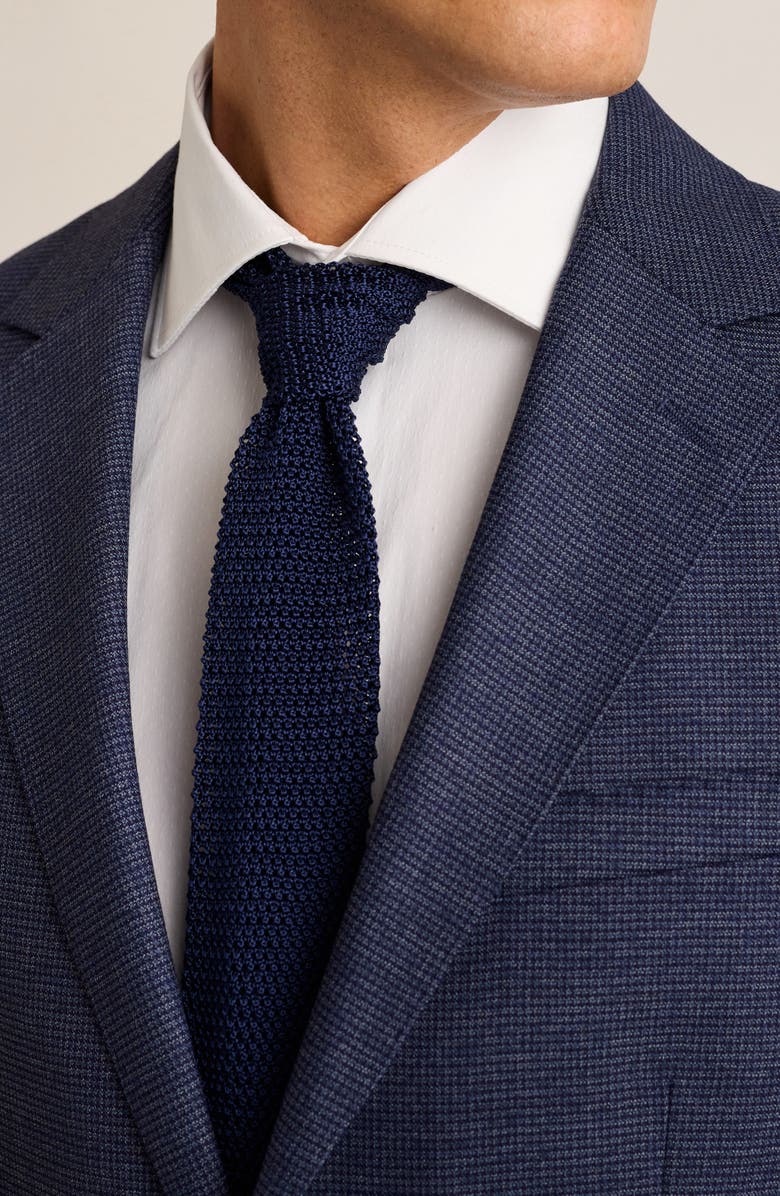 Bonobos Jetsetter Houndstooth Stretch Wool Suit Jacket, Alternate, color, Blue Navy Houndstooth