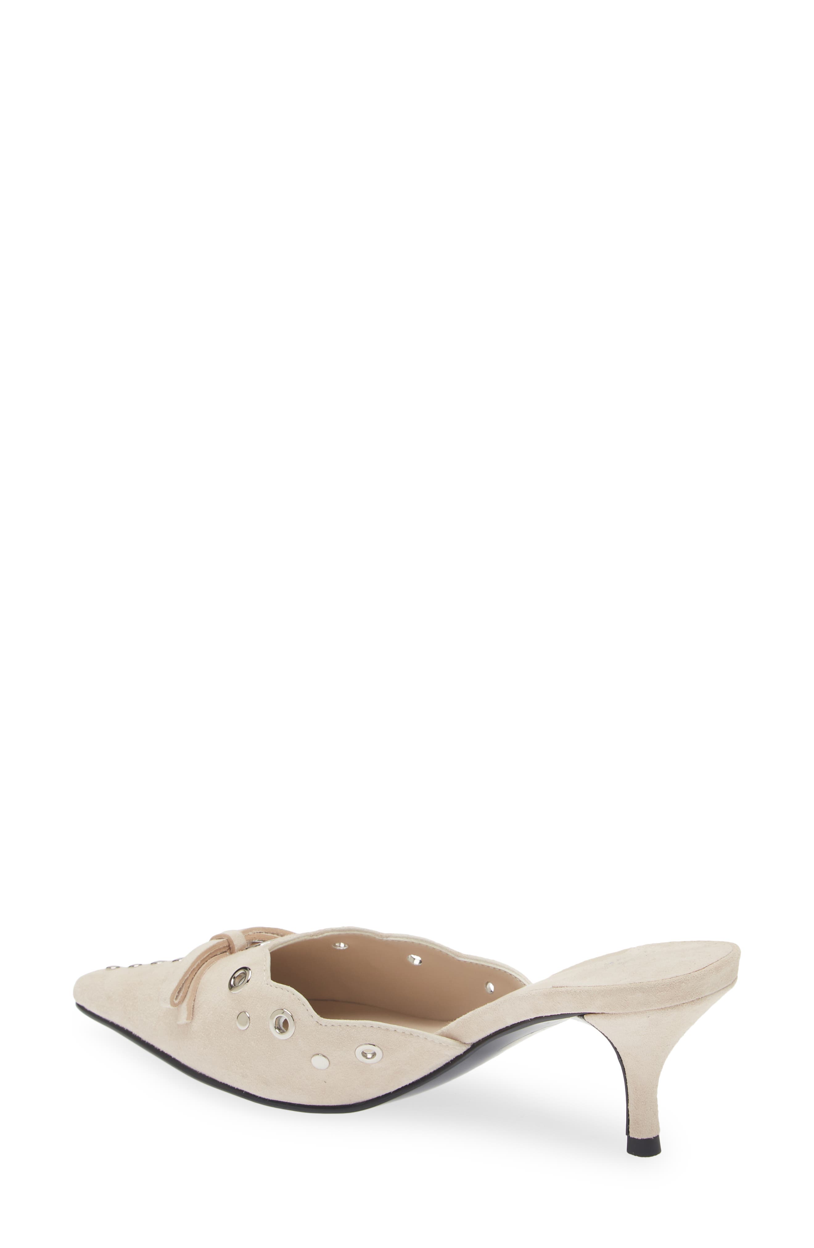 Gratis Pointed Toe Mule, Alternate, color, ICE SUEDE SILVER
