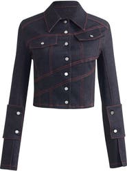 Jendue Davidson Jacket With Cross Sewed Detail