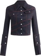 Jendue Davidson Jacket With Cross Sewed Detail