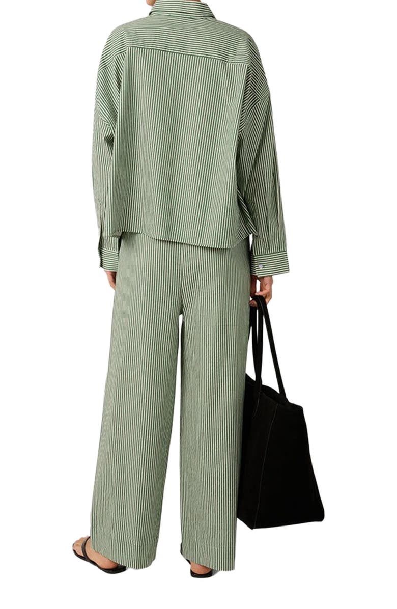 WeWoreWhat Tie Waist Pant, Alternate, color, Fern Multi