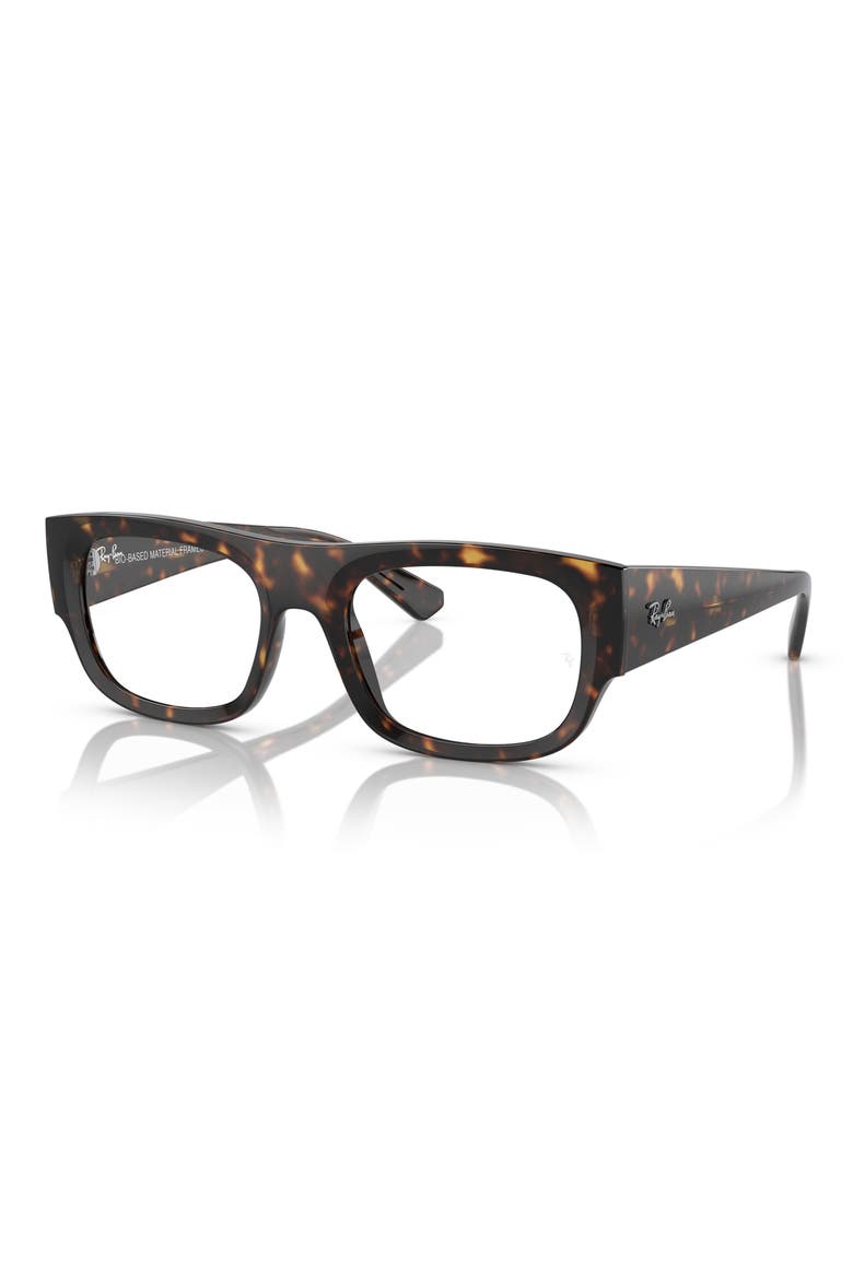 RX7218 52mm Rectangle Optical Glasses, Alternate, color, HAVANA