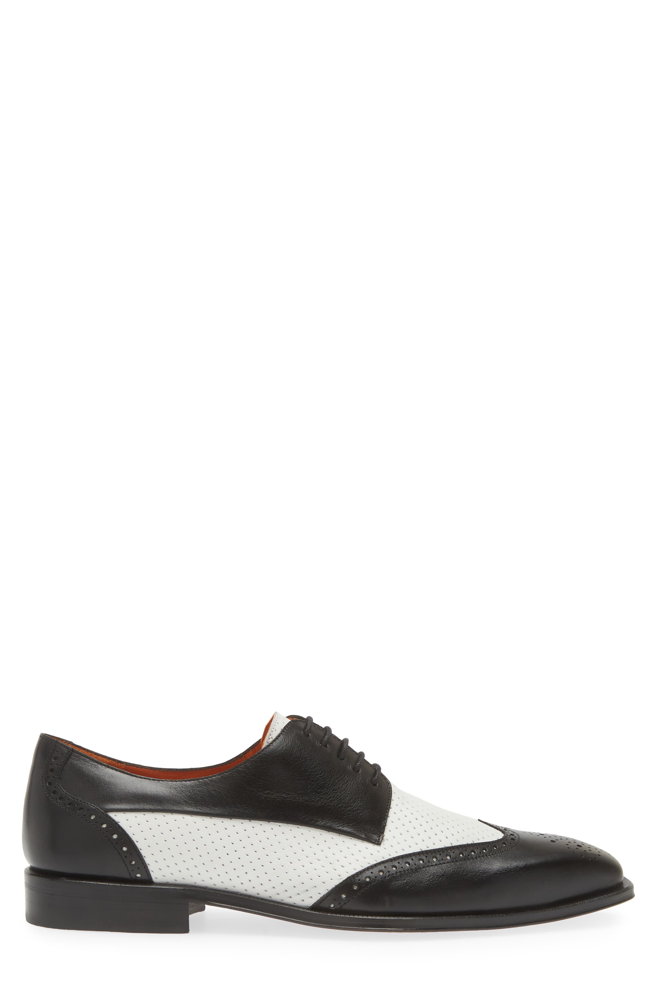 Mezlan Tuxedo Saddle Shoe, Alternate, color, 