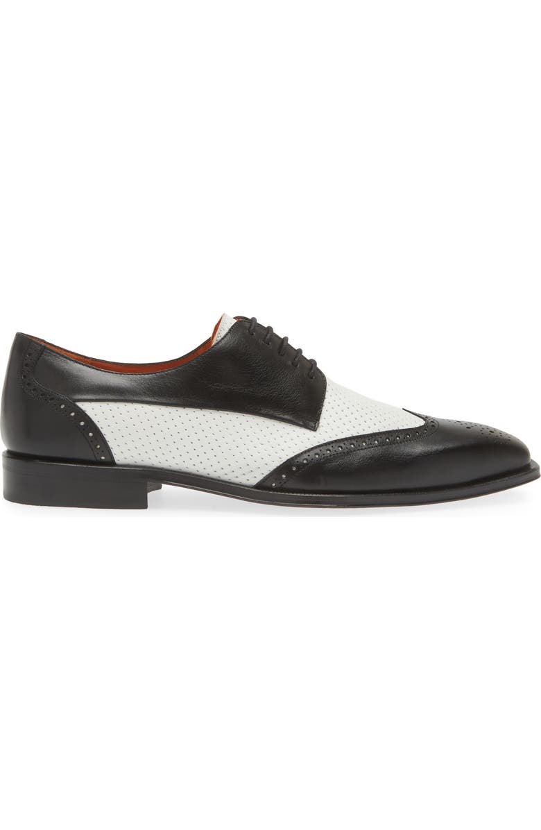 Mezlan Tuxedo Saddle Shoe, Alternate, color,