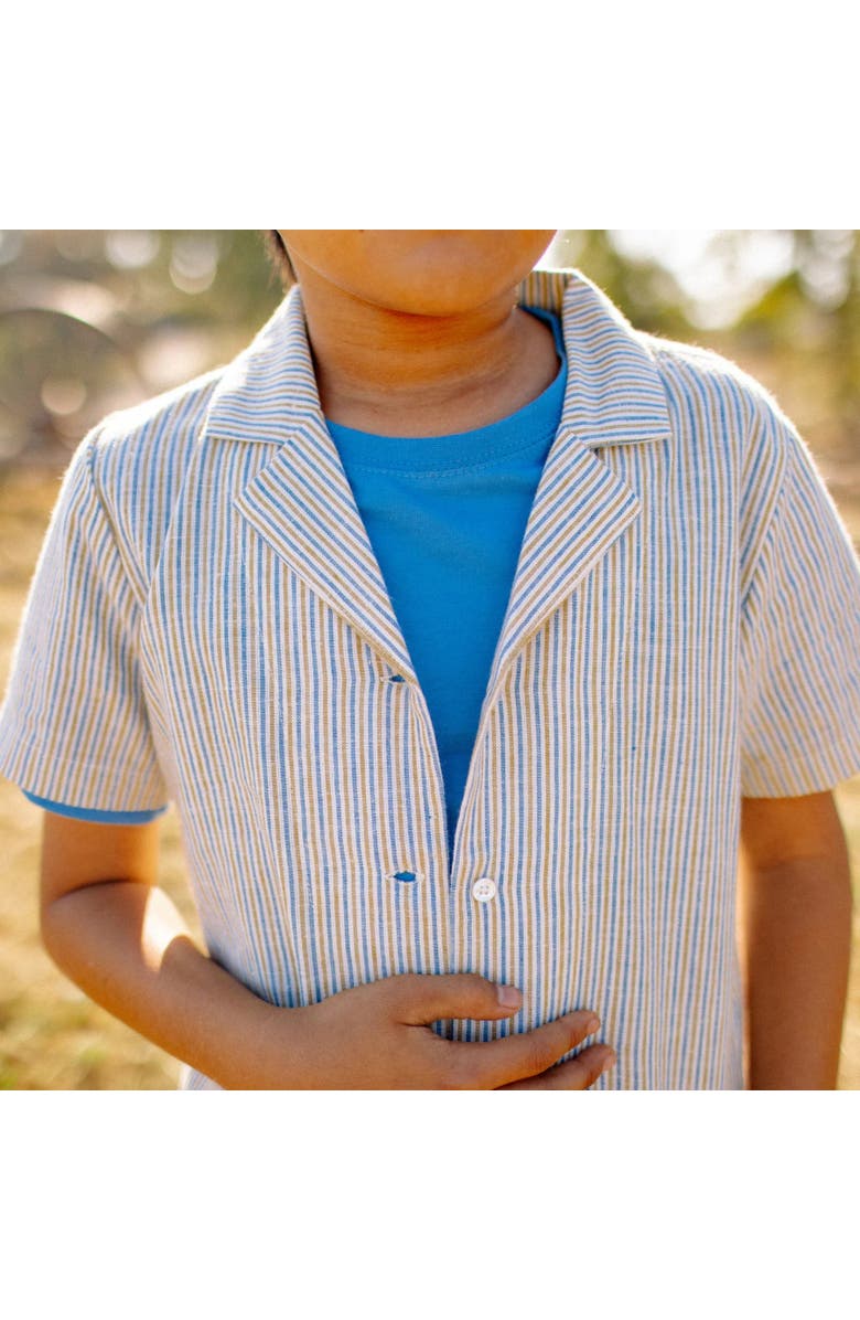 Jackalo Kids' Dylan Camp Shirt, Alternate, color, Olive