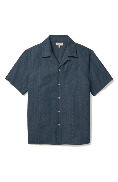 Bonobos Resort Riveria Jacquard Stripe Cotton & Linen Camp Shirt