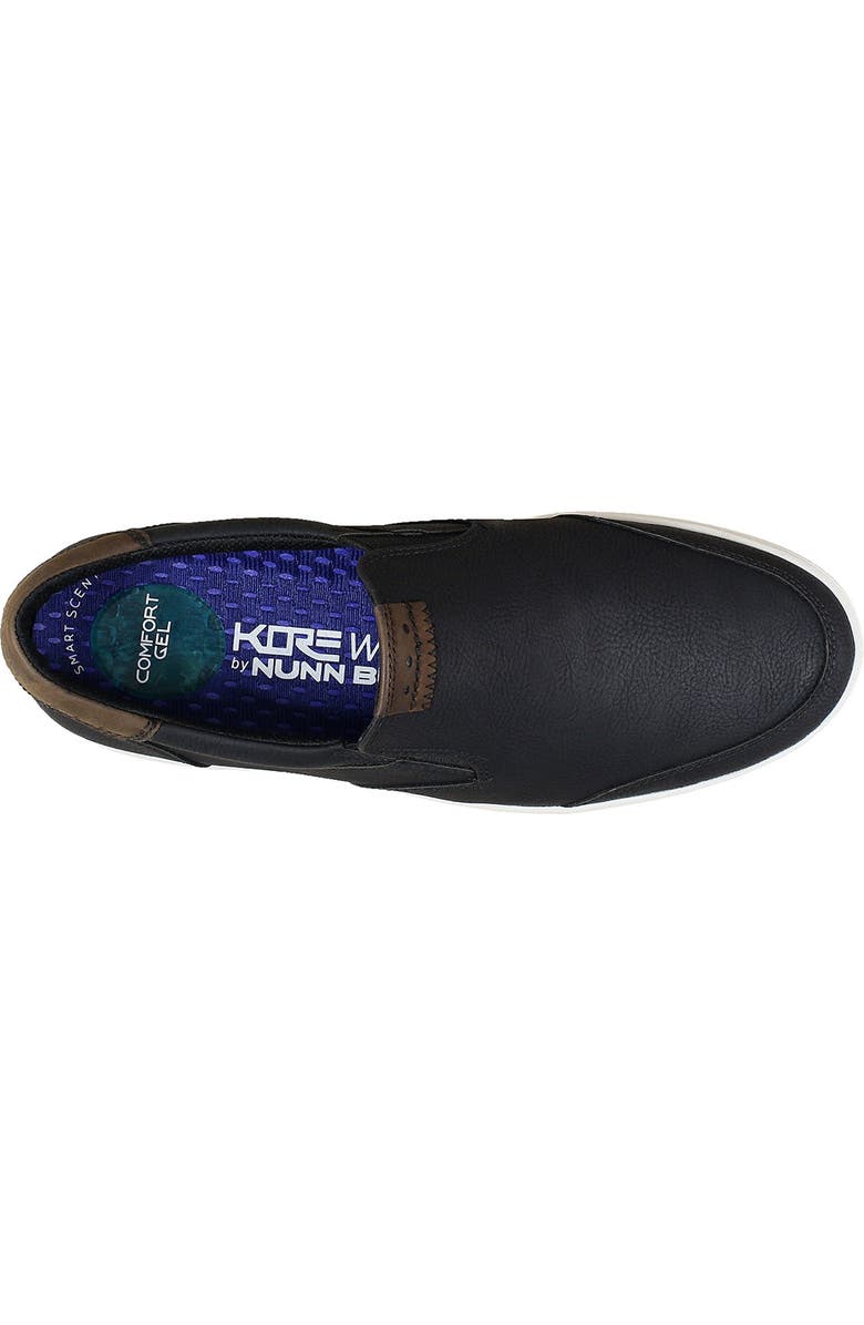 NUNN BUSH Kore City Walk Moc Toe Slip-On Sneaker - Wide Width Available, Alternate, color, Black