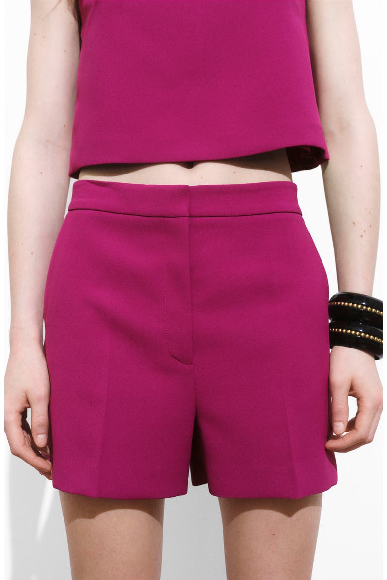 Straight Leg Shorts, Alternate, color, FUCHSIA