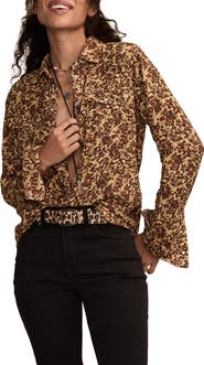 Lucky Brand Print Western Shirt