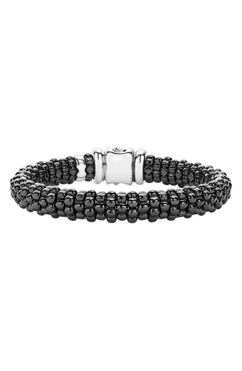 LAGOS Black Caviar Bracelet, Main, color, Black Caviar