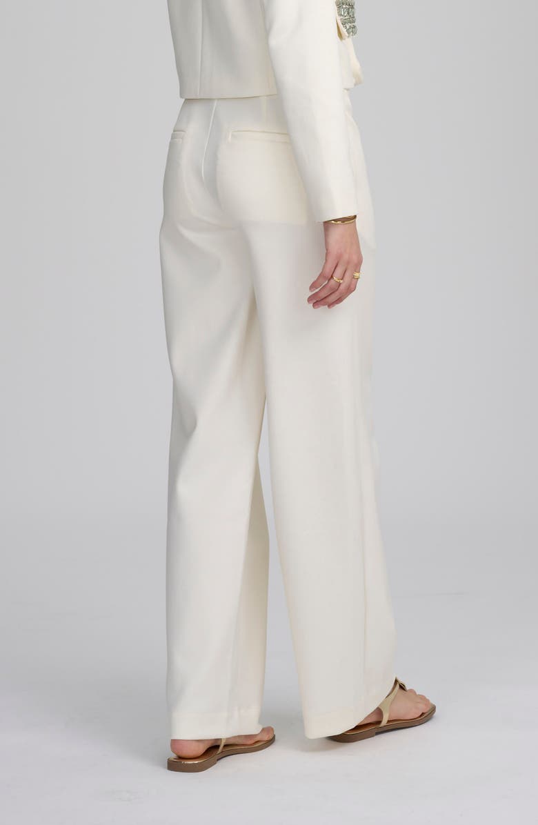 ELLE Collection Neoprene Pant, Alternate, color, Ivory