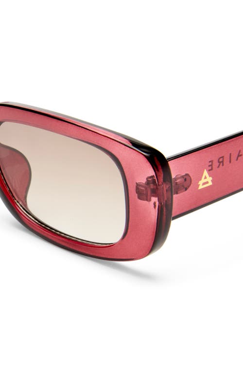Aire Ceres 51mm Rectangular Sunglasses In Burgundy