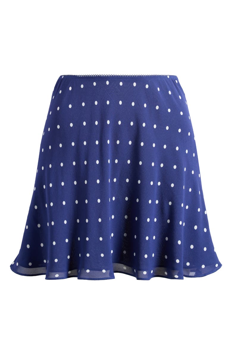 Reformation Brandy Miniskirt, Alternate, color, Danube Dot