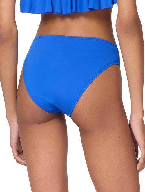 Kate Spade New York High Cut Bikini Bottom In Blue