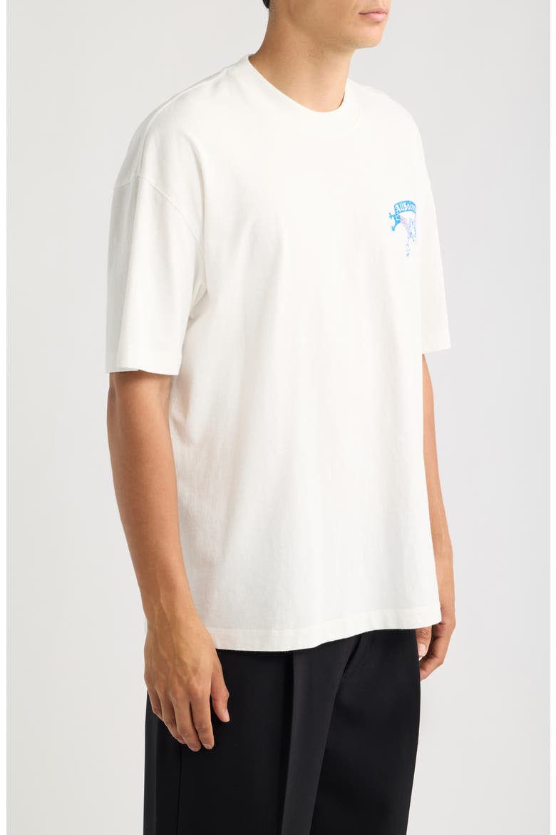 Cray Short Sleeve Graphic Organic Cotton T-Shirt, Alternate, color, CHALK WHITE