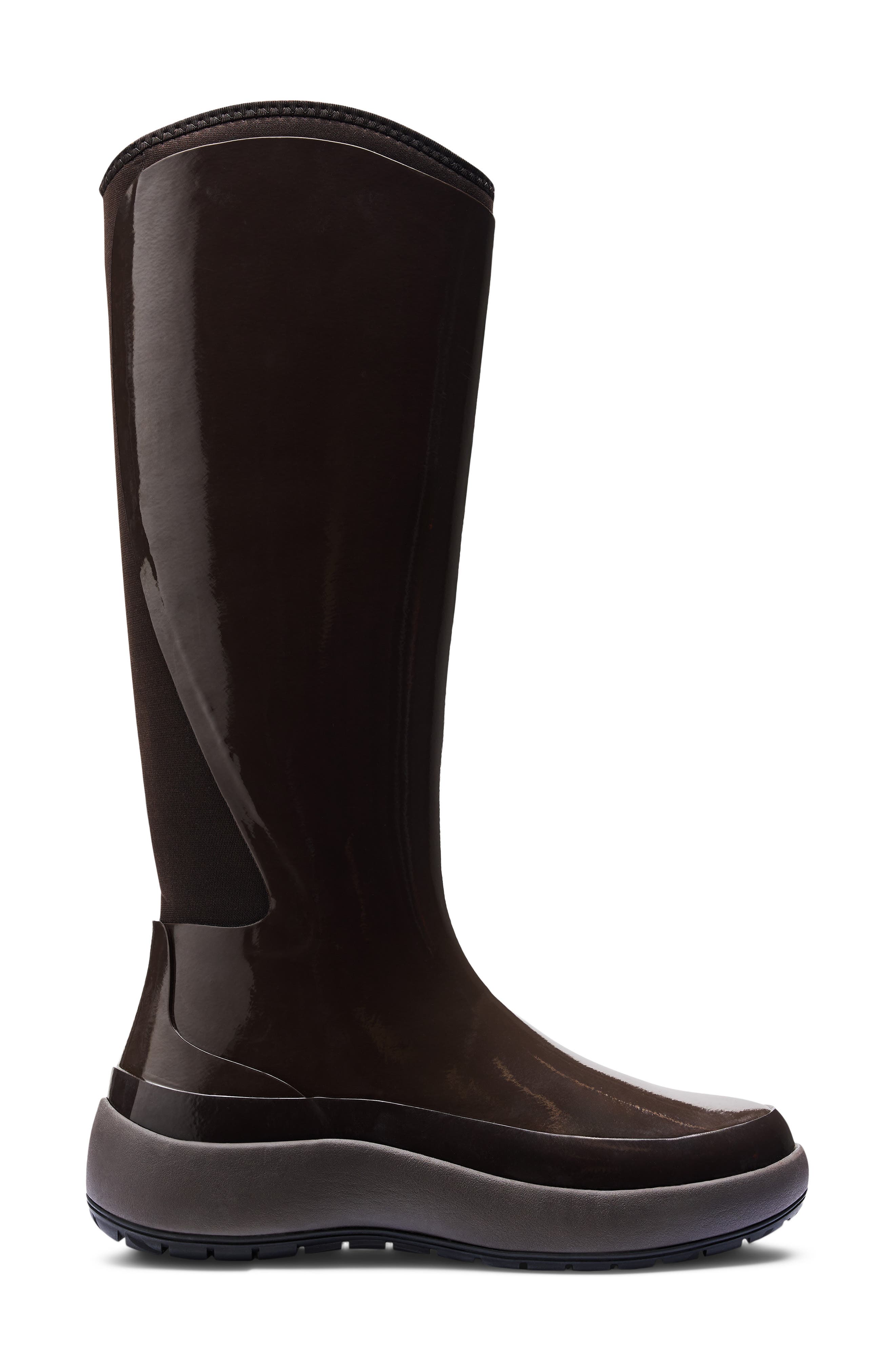 The Dry High Waterproof Rain Boot, Main, color, BARK GLOSS