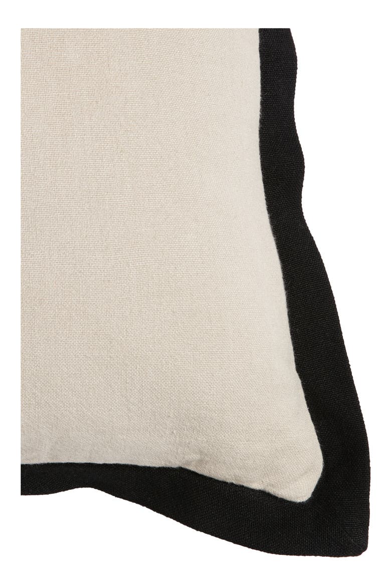 Flange Accent Pillow, Alternate, color, BEIGE OATMEAL