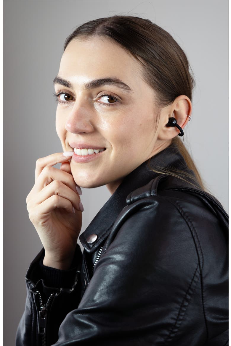 Pebbles Air Open Ear Truly Wireless Earbuds, Alternate, color, Onyx