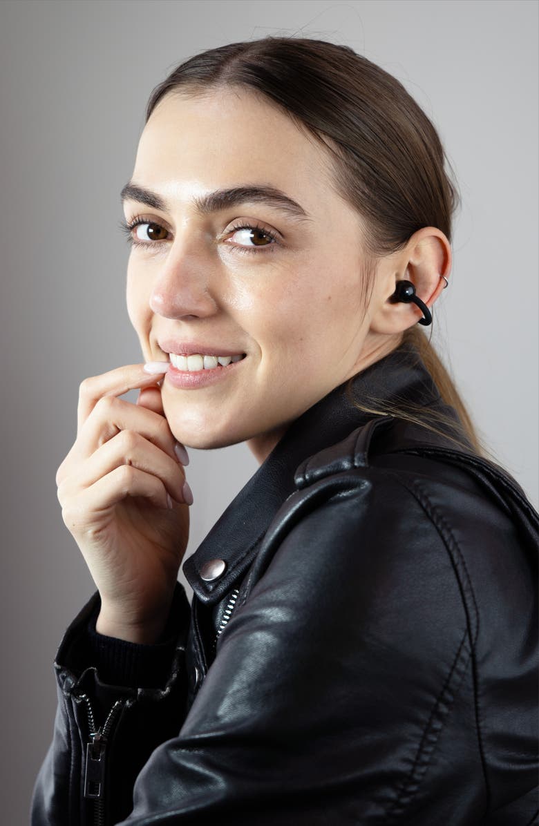 MEE audio Pebbles Air Open Ear Truly Wireless Earbuds, Alternate, color, Onyx