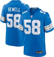 Nike Men's Nike Penei Sewell Blue Detroit Lions Game Jersey