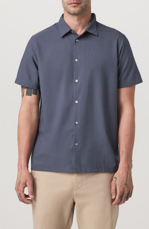 Manhattan Short Sleeve Button-Up Shirt