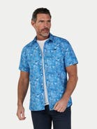 Raging Bull Bali Short Sleeve Linen Blend Shirt