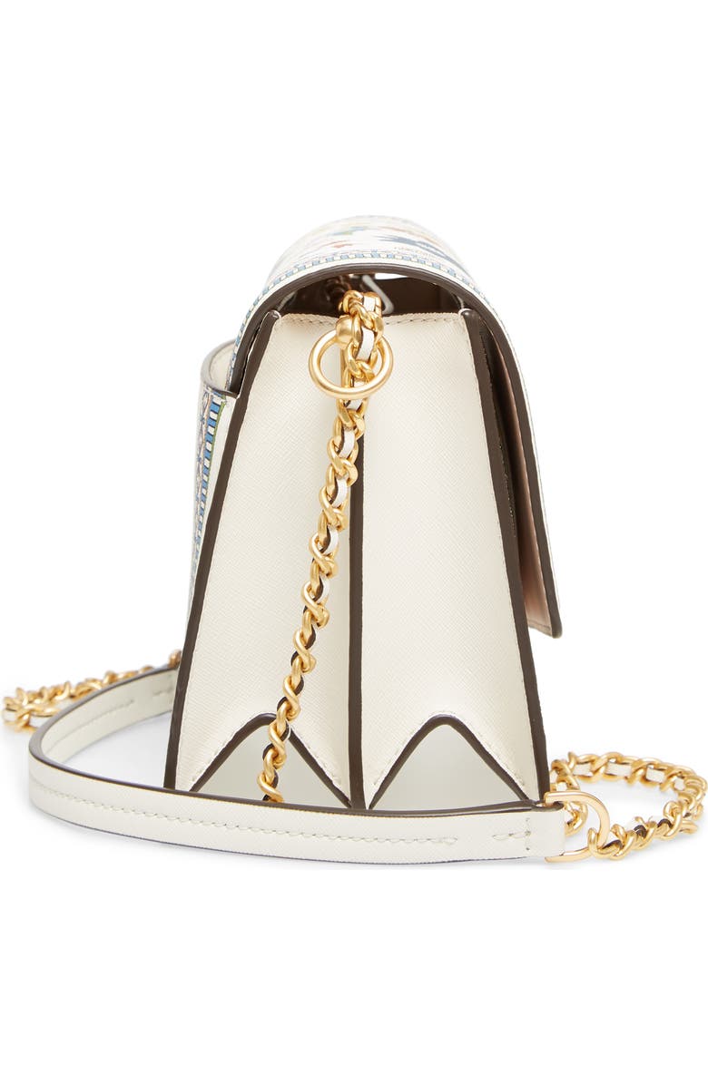 Tory Burch Robinson Floral Print Shoulder Bag, Alternate, color,