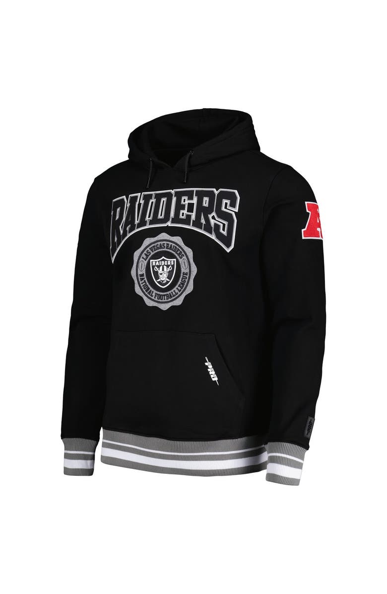 PRO STANDARD Men's Pro Standard  Black Las Vegas Raiders Crest Emblem Pullover Hoodie, Alternate, color, 