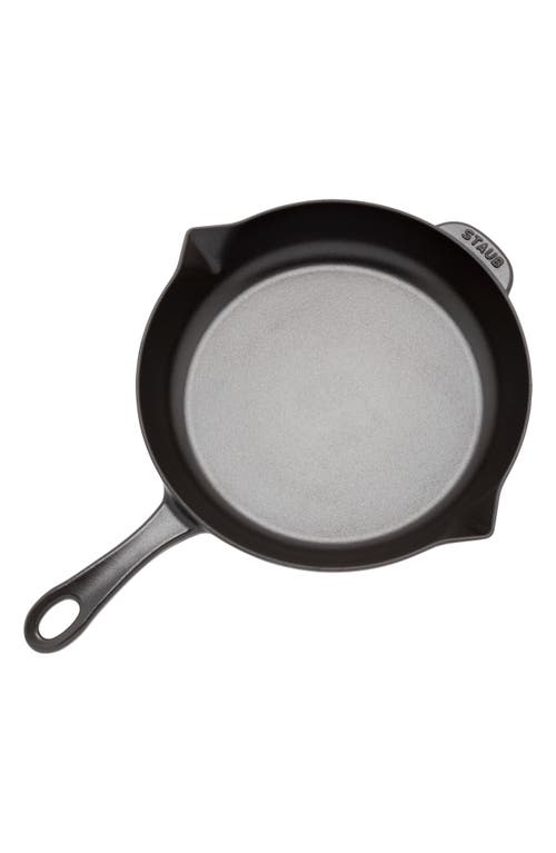 Staub 10" Enameled Cast Iron Fry Pan In Black