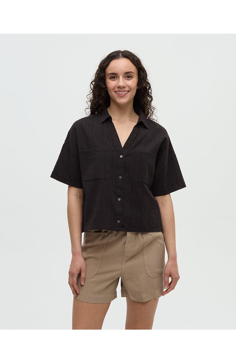 tentree Ashwood Shirt, Main, color, Meteorite Black