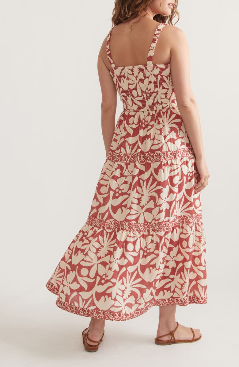 Marine Layer Selene Tiered Maxi Sundress, Alternate, color,