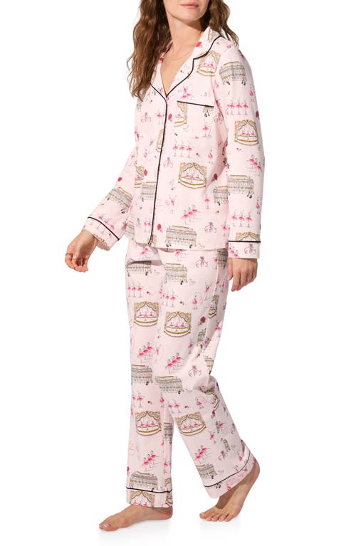 Bedhead Pajamas Print Jersey Pajamas In Pink