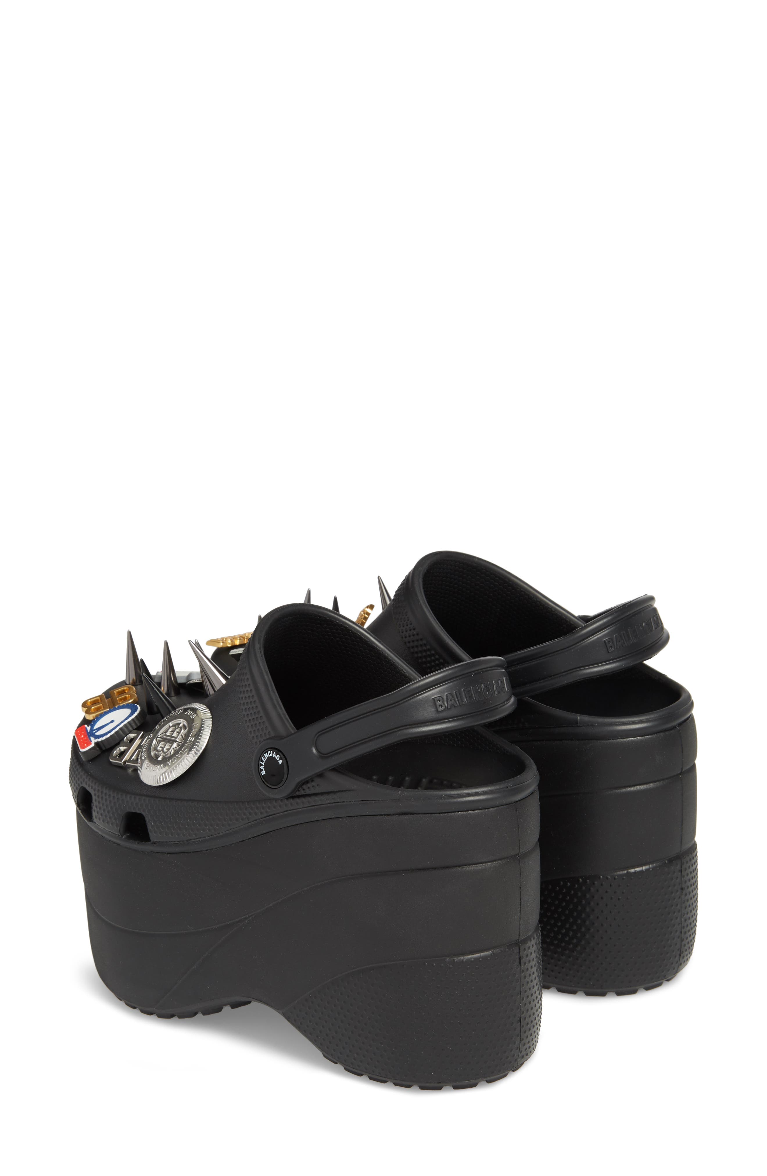 Balenciaga Foam Embellished Platform Clog, Alternate, color, 