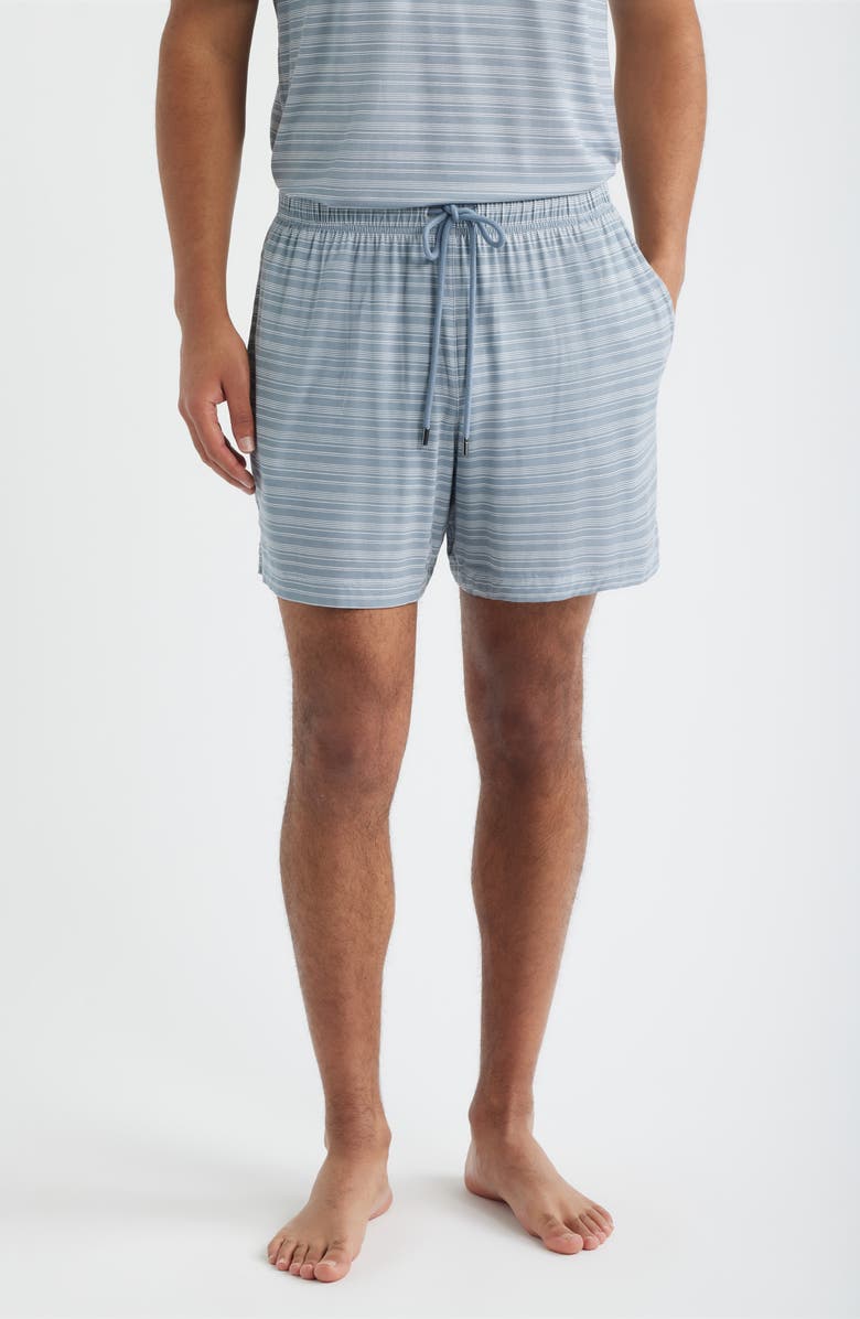 Daniel Buchler Stretch Modal & Silk Sleep Shorts, Main, color, Air Force Blue