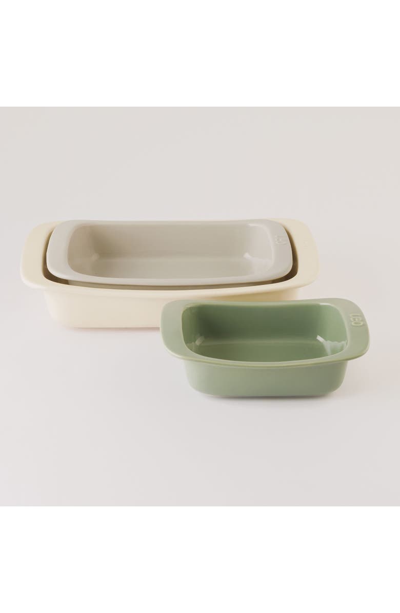 BergHOFF 3-Piece Ceramic Bakeware Set, Alternate, color, Multicolor