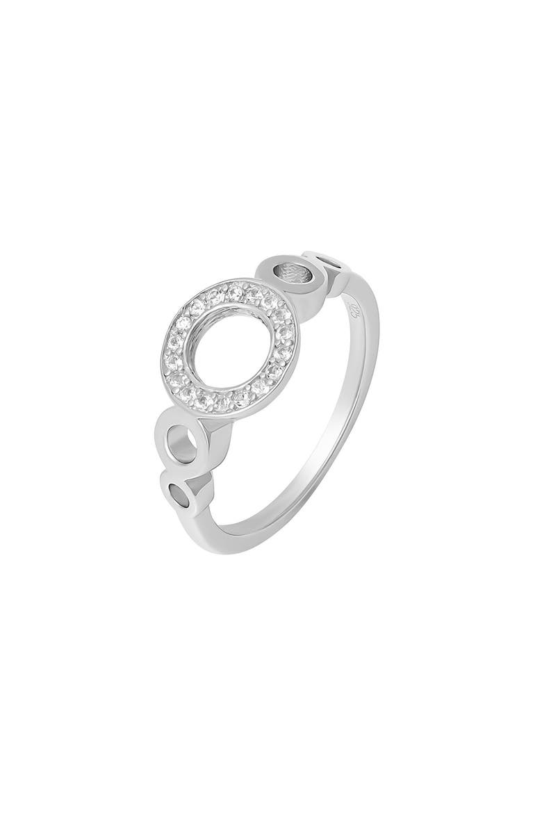 Lucy Quartermaine Multi Halo Ring, Main, color, Sterling Silver