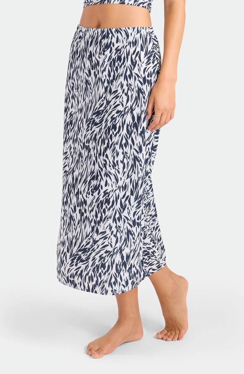 Volcom Coco Ho Sandy Cover-Up Skirt, Alternate, color, Blue Drift