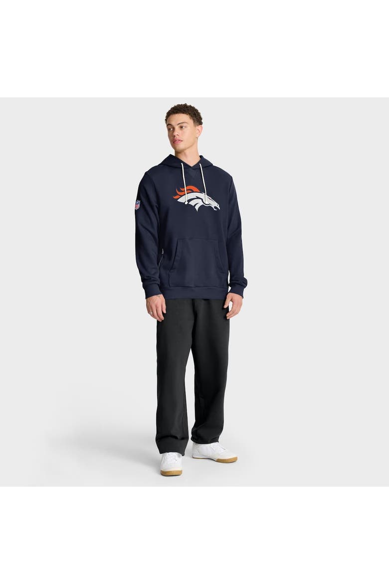 Men's Nike Navy Denver Broncos Sideline Standard Issue Initial Home Dri-FIT Hoodie, Alternate, color, Navy