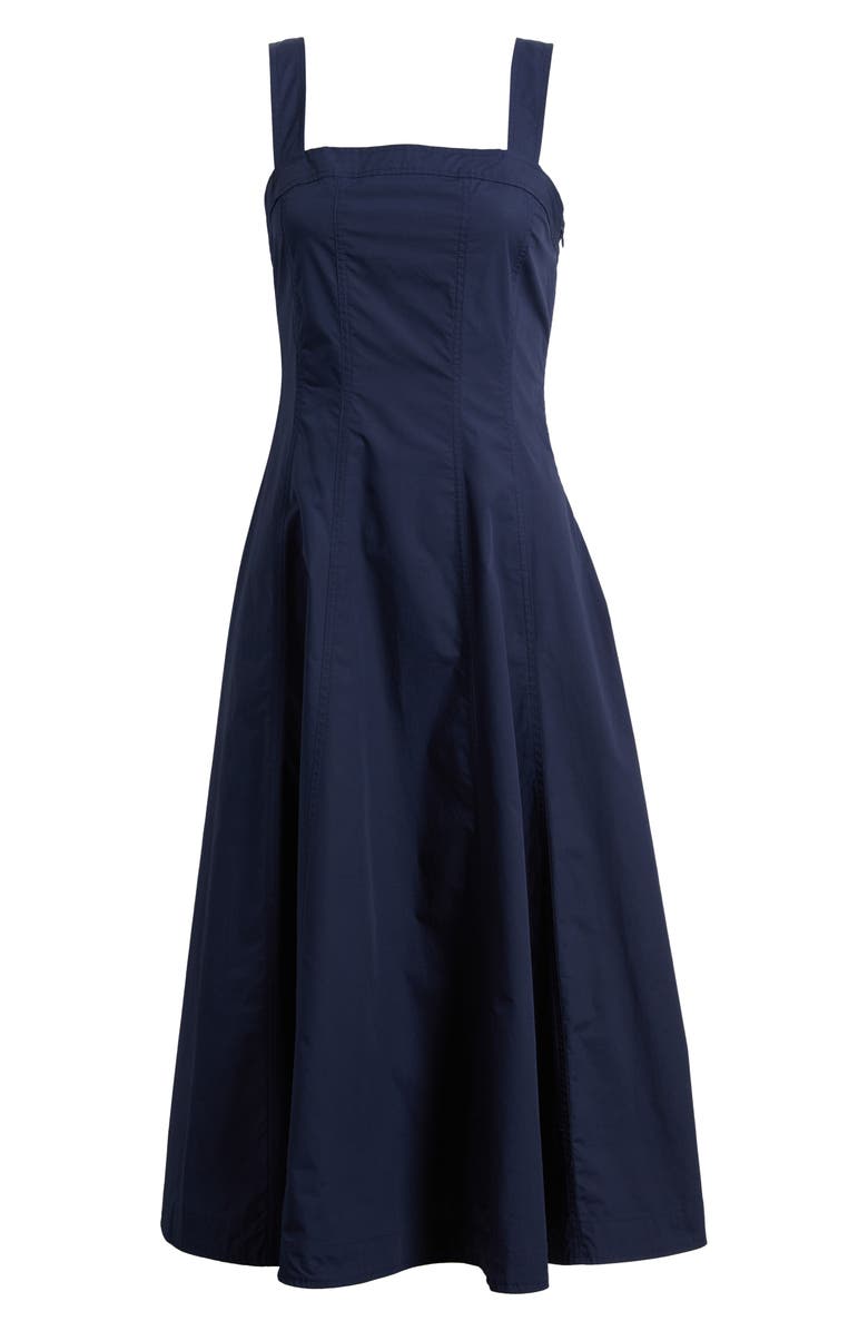 FRNCH Alfreda Fit & Flare Midi Dress, Alternate, color, Bleu Marine