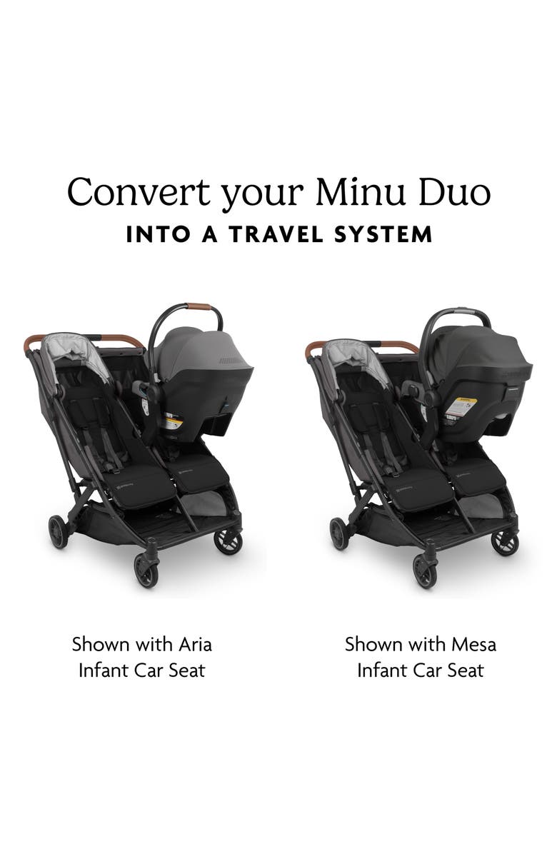 UPPAbaby Adapters for Minu Duo, Alternate, color, Black